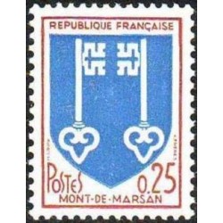 Timbre France Yvert No 1469 Blason de Mont de Marsan