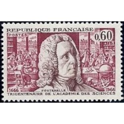 Timbre France Yvert No 1487 Bernard Le Bovier, Académie des sciences, le tricentenaire