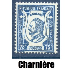 Timbre France Yvert No 209 Pierre de Ronsard neuf * avec trace de charnière