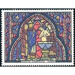 Timbre France Yvert No 1492 Vitrail de la Sainte-Chapelle