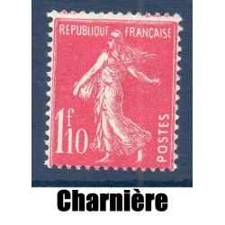 Timbre France Yvert No 238 type Semeuse Fond plein Rose neuf * avec trace de charnière