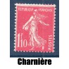 Timbre France Yvert No 238 type Semeuse Fond plein Rose neuf * avec trace de charnière