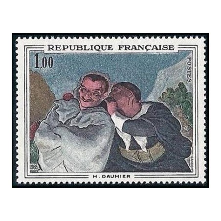 Timbre France Yvert No 1494 Daumier, Crispin et Scapin