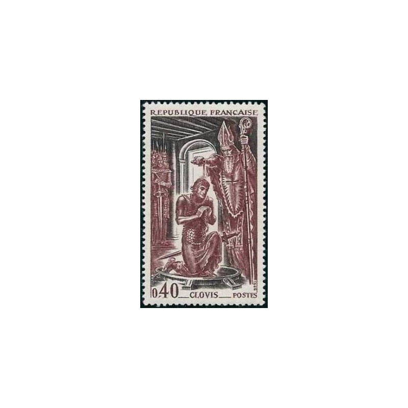 Timbre France Yvert No 1496 Clovis