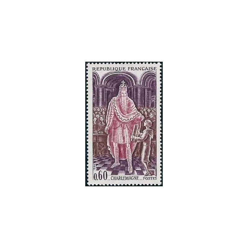 Timbre France Yvert No 1497 Charlemagne