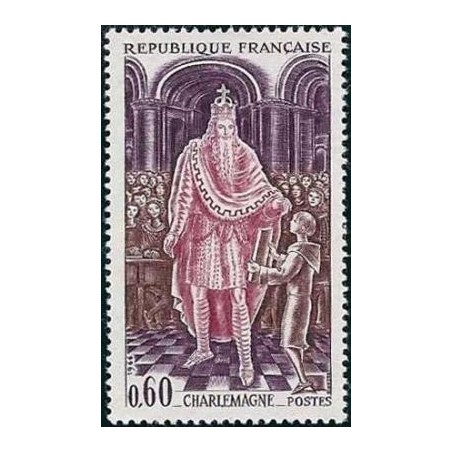 Timbre France Yvert No 1497 Charlemagne