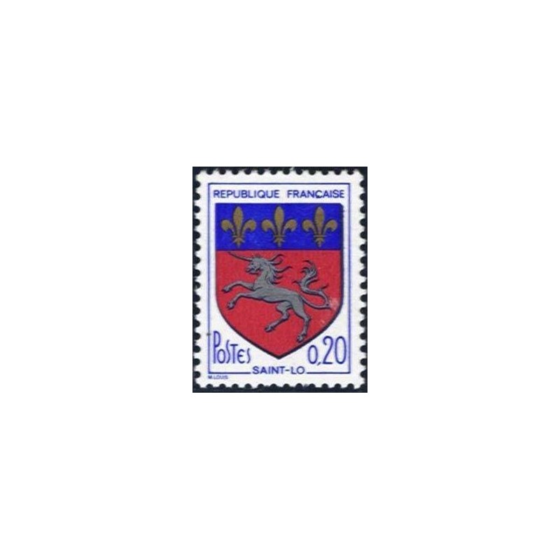 Timbre France Yvert No 1510 Blason de Saint-Lo