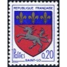 Timbre France Yvert No 1510 Blason de Saint-Lo