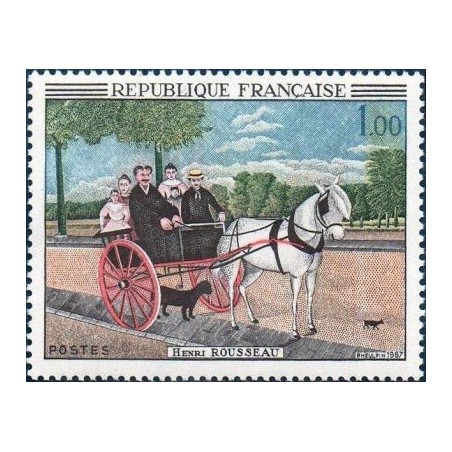 Timbre France Yvert No 1517 Douanier Henri Rousseau, la cariole du pére Juniet