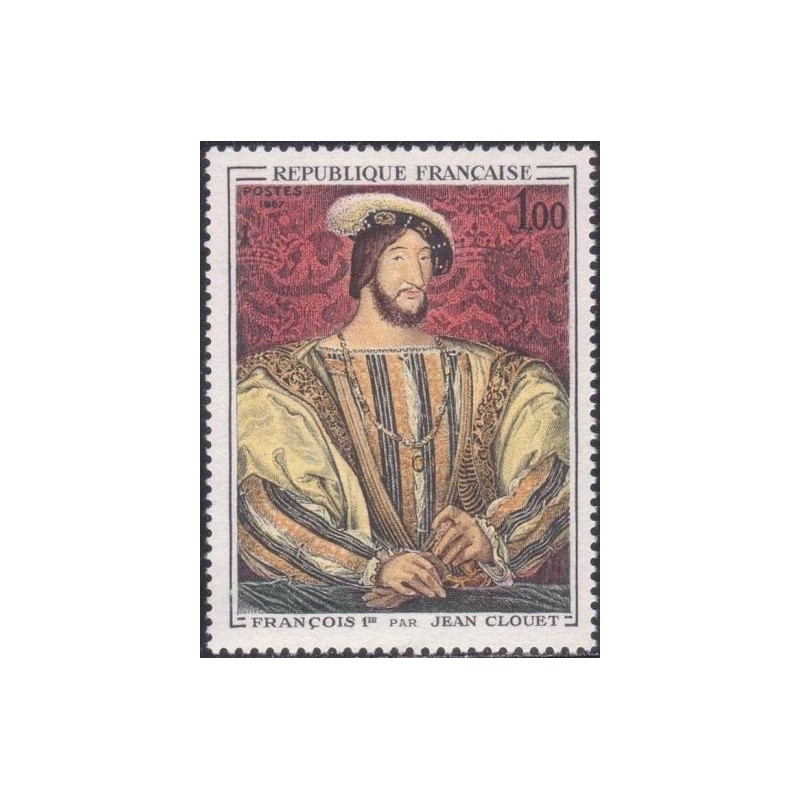 Timbre France Yvert No 1518 François 1er, portrait