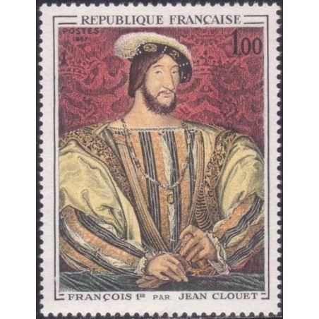 Timbre France Yvert No 1518 François 1er, portrait