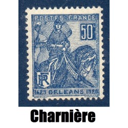 Timbre France Yvert No 257 Jeanne d'Arc neuf * avec trace de charnière
