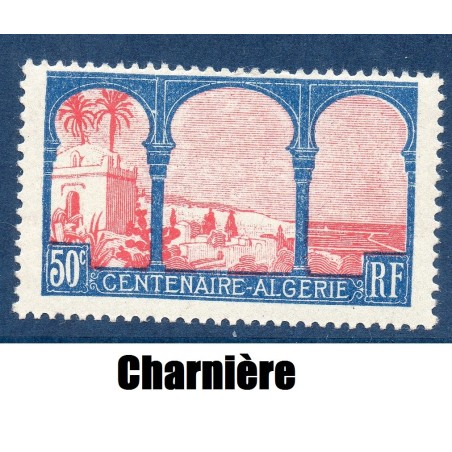 Timbre France Yvert No 263 Algérie Française  neuf * avec trace de charnière