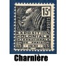 Timbre France Yvert No 270 Exposition coloniale noir neuf * avec trace de charnière
