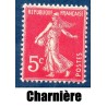 Timbre France Yvert No 278B Semeuse fond plein Rose neuf * avec trace de charnière