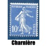 Timbre France Yvert No 279 Semeuse fond plein Outremer neuf * avec trace de charnière