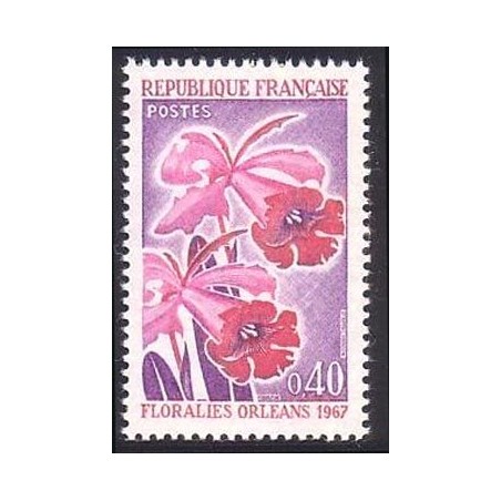 Timbre France Yvert No 1528 Orléans, Orchidées les Floralies