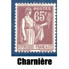 Timbre France Yvert No 284 Type paix Violet Brun neuf * avec trace de charnière