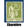 Timbre France Yvert No 284A Type paix Olive clair neuf * avec trace de charnière