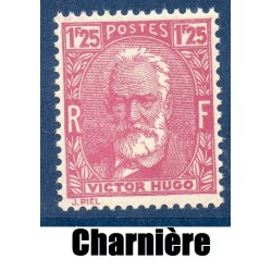 Timbre France Yvert No 293 Victor Hugo neuf * avec trace de charnière