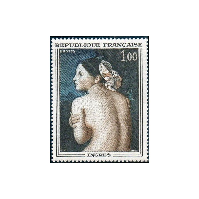 Timbre France Yvert No 1530 Ingres, La Baigneuse