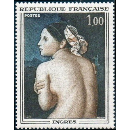 Timbre France Yvert No 1530 Ingres, La Baigneuse