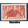 Timbre France Yvert No 318 Jean Jaurès neuf * avec trace de charnière