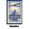 Timbre France Yvert No 320 Traversée de l'atlantique sud bleu neuf * avec trace de charnière