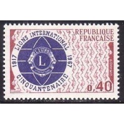 Timbre France Yvert No 1534 Lions international, cinquantenaire