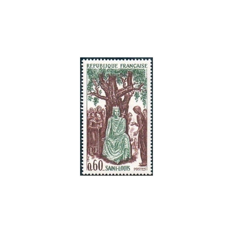 Timbre France Yvert No 1539 Saint Louis (Louis IX)