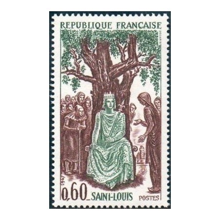 Timbre France Yvert No 1539 Saint Louis (Louis IX)