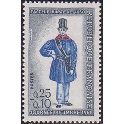 Timbre France Yvert No 1549 Journée du timbre, facteur rural de 1830