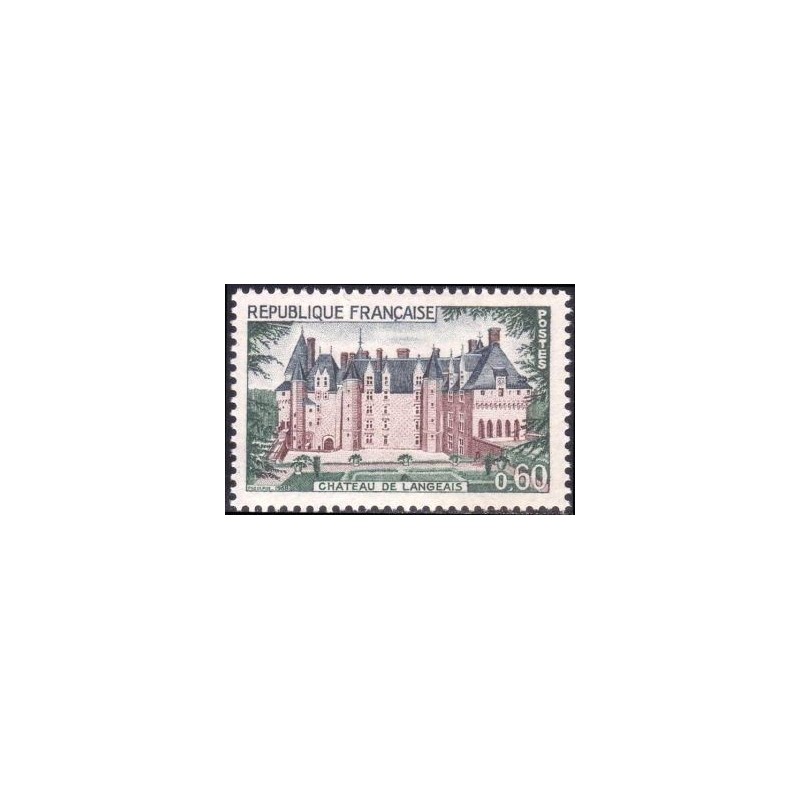 Timbre France Yvert No 1559 Chateau de Langeais