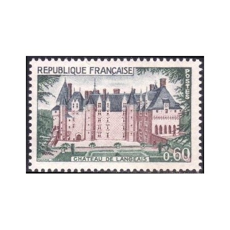 Timbre France Yvert No 1559 Chateau de Langeais