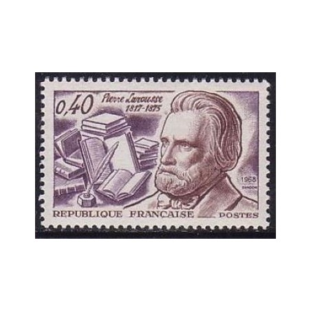 Timbre France Yvert No 1560 Pierre Larousse