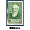 Timbre France Yvert No 343 chômeurs intellectuels Anatole France  neuf * avec trace de charnière