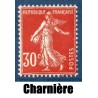 Timbre France Yvert No 360 Type Semeuse fond plein * avec trace de charnière