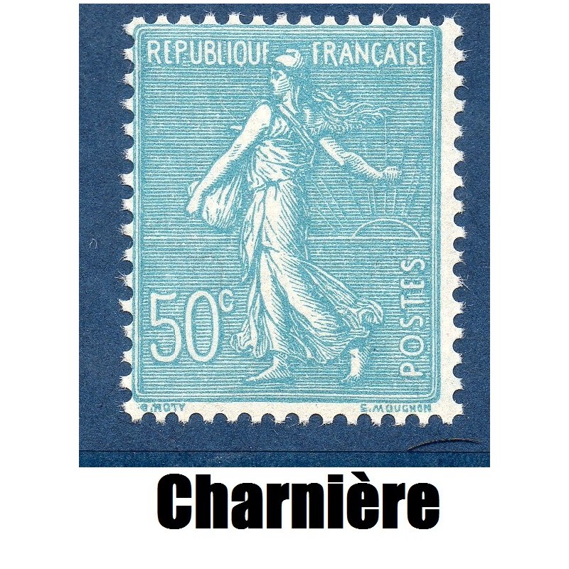 Timbre France Yvert No 362 Type Seumeuse lignée * avec trace de charnière