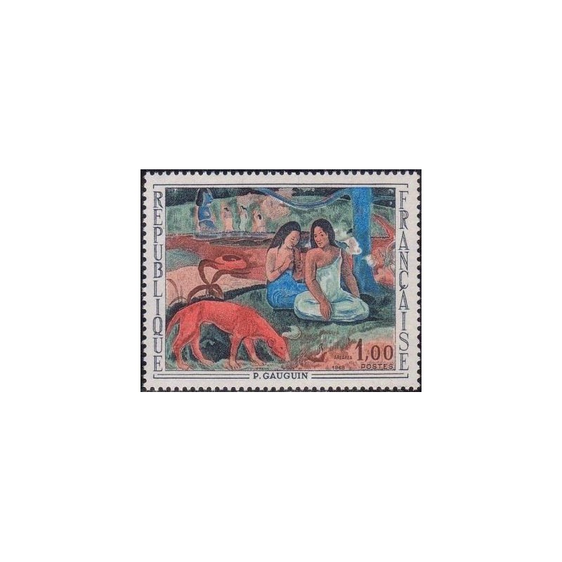 Timbre France Yvert No 1568 Paul Gauguin, l'arearea