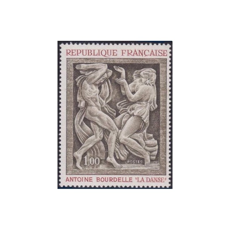 Timbre France Yvert No 1569 Antoine Bourdelle, La Danse