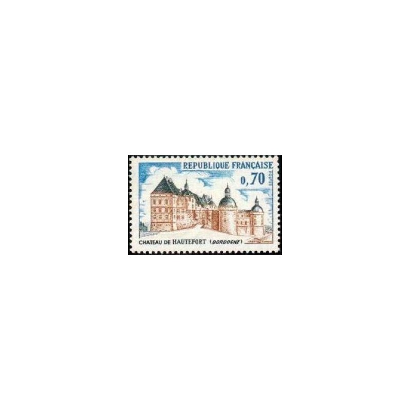 Timbre France Yvert No 1596 Chateau de Hautefort