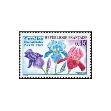 Timbre France Yvert No 1597 Floralies internationales de Paris