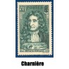 Timbre France Yvert No 397 Jean de la Fontaine neuf * avec trace de charnière