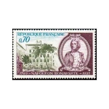 Timbre France Yvert No 1610 Napoléon Bonaparte, bicentenaire de la naissance