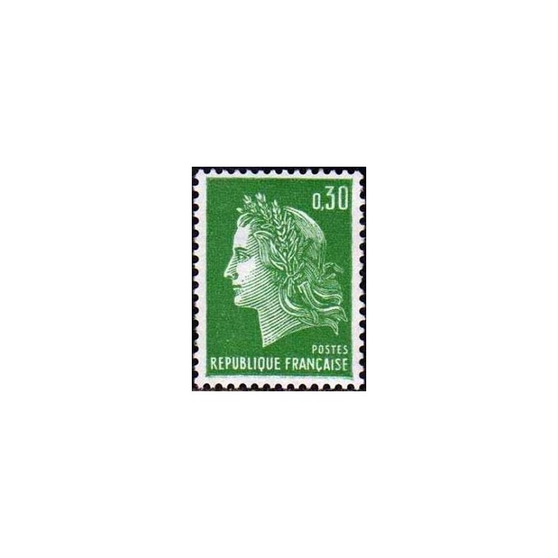 Timbre France Yvert No 1611 Type Marianne de Cheffer