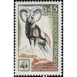 Timbre France Yvert No 1613 Mouflon méditerranéen