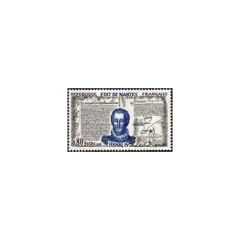 Timbre France Yvert No 1618 Henri IV et l'Edit de Nantes