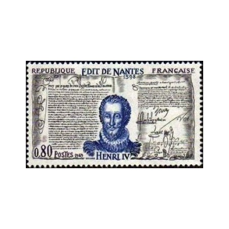 Timbre France Yvert No 1618 Henri IV et l'Edit de Nantes