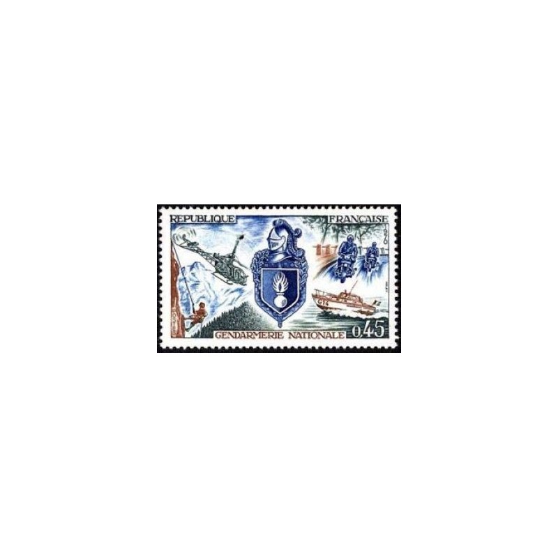 Timbre France Yvert No 1622 Gendarmerie nationale