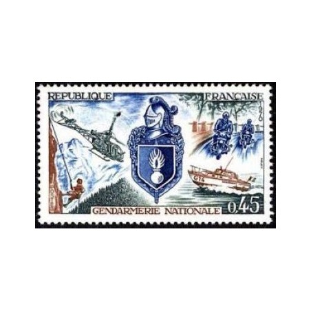 Timbre France Yvert No 1622 Gendarmerie nationale